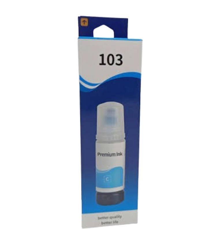 premium Ink Bouteille de Recharge d'Encre Bleu 70 ml pour Imprimantes de série G, avec Capacité d'impression d'environ 7000 pages résistante à l'eau